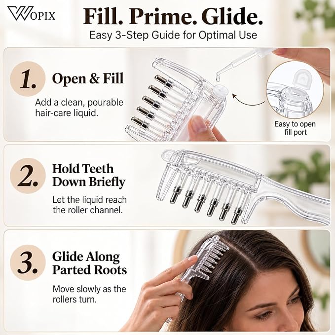 ScalpGlide™ Precision Hair Parting Comb Dropdash
