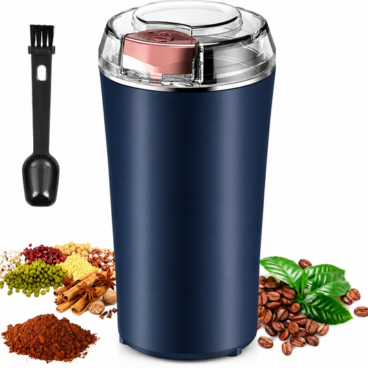 Portable Electric Coffee & Spice Grinder | Stainless Steel Mini Grinding Machine