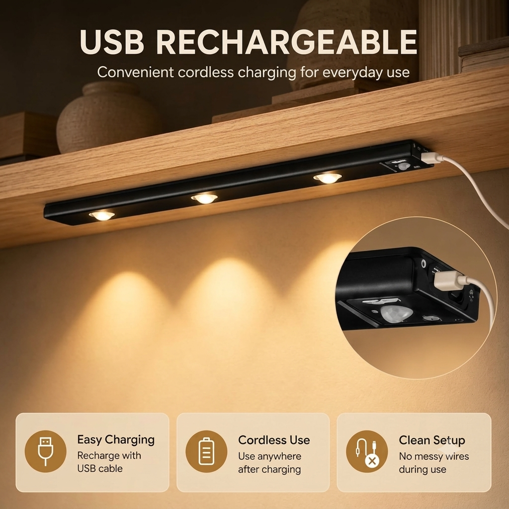 GlowStrip Motion Bar – Smart Light for Cabinets, Shelves & Beyond