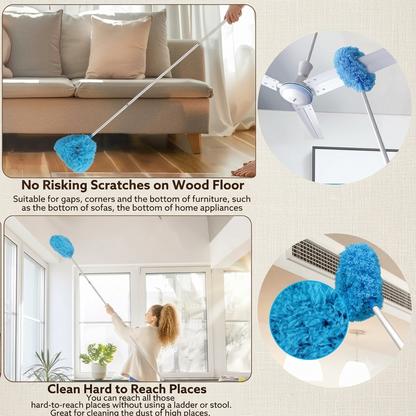 Fan Cleaner Brush with Long Rod