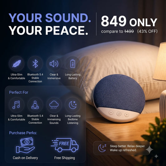 SnoozeWave™ Sleep Sound & Relaxation Pad Dropdash