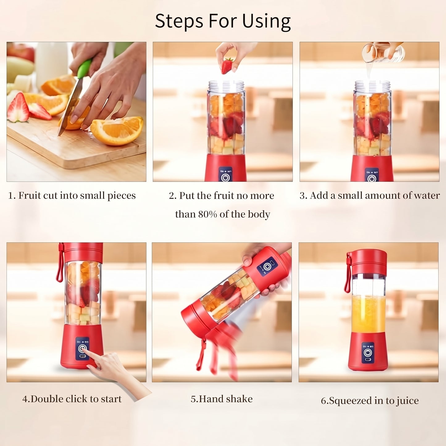 Drovaa Juicer Blender Bottle